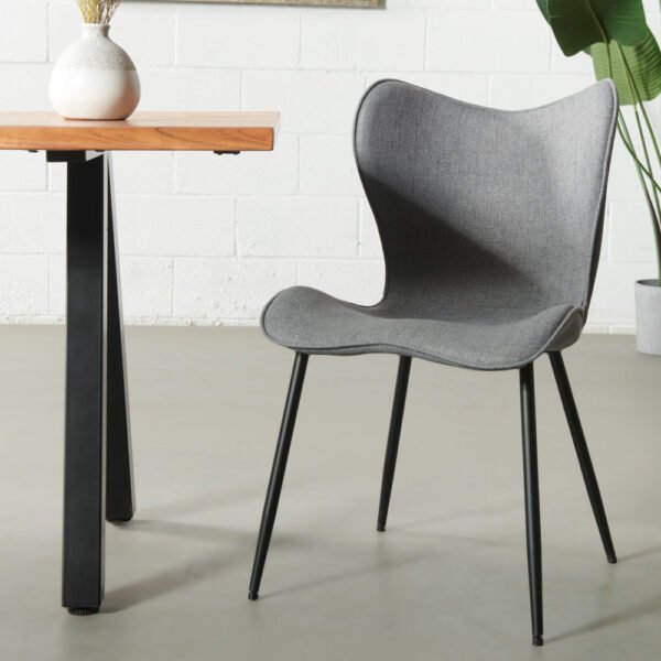 ALABAMA - Grey Fabric Dining Chair - FINAL SALE